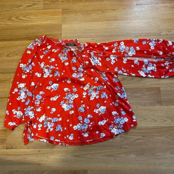 Lauren - Ralph Lauren Design Off Shoulder Floral Vintage print - As New -Size XL - Picture 9 of 10